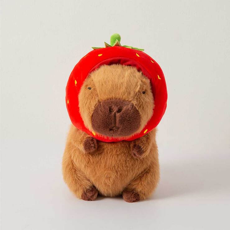 Capybara Plush with Strawberry Hat 23cm 685877