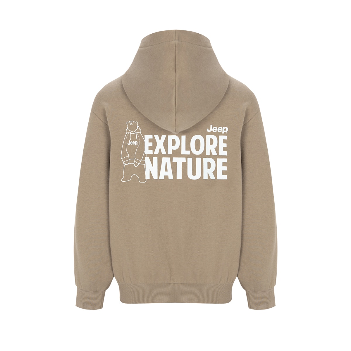 Jeep 키즈 플리스 그래픽 후드 - 브라운, 165 Jeep 키즈 플리스 그래픽 후드 - 브라운, 165