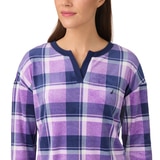 노티카 여성 실키 플리스 파자마 세트 - 퍼플