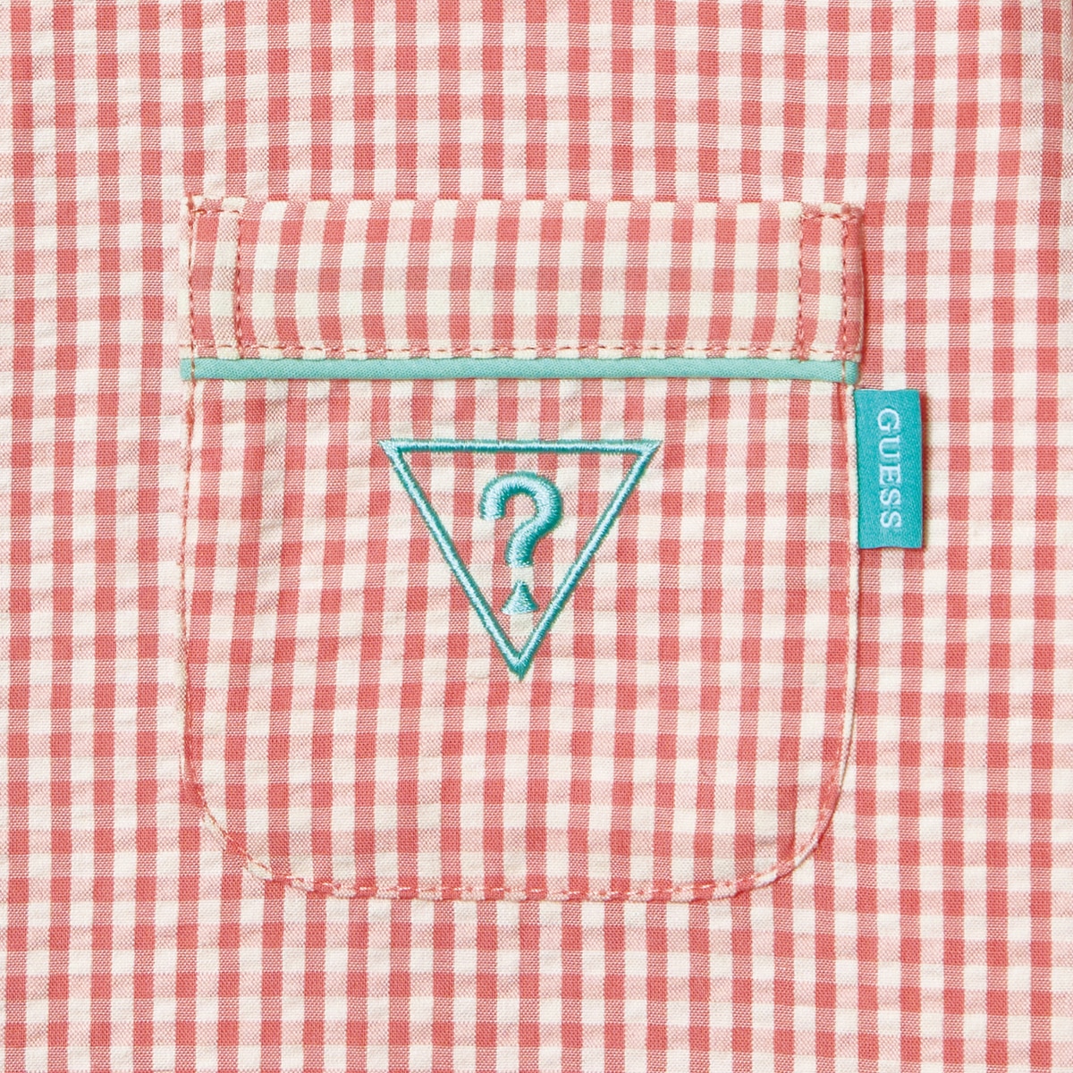 게스 주니어 시어서커 파자마 세트 - 핑크, 140