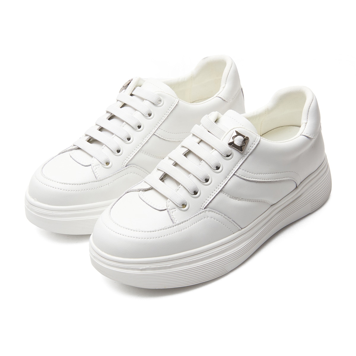 엘리자베스스튜어트 레더 라인 스니커즈