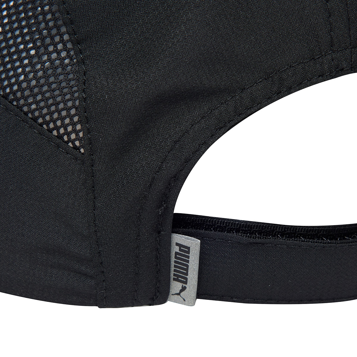 푸마 5패널 러닝 캡 모자 - 블랙