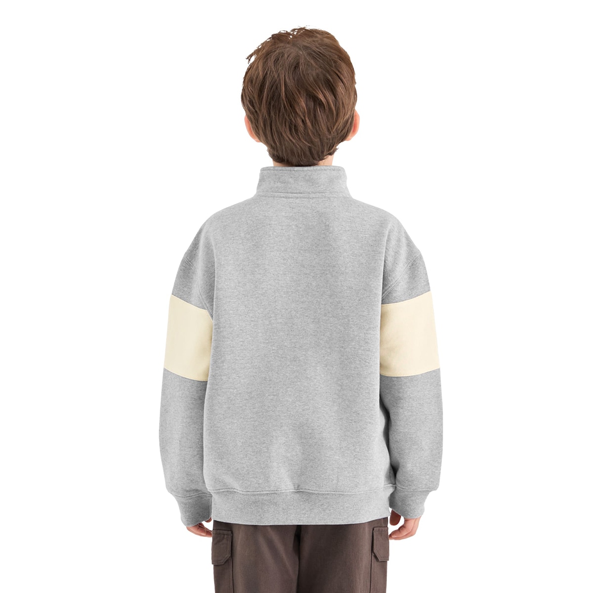 아웃도어 프로덕츠 키즈 하프 집업 - 멜란지그레이, 130 아웃도어 프로덕츠 키즈 하프 집업 - 멜란지그레이, 130