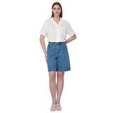 비지트 인 뉴욕 여성 데님 반바지 - 미디엄 인디고