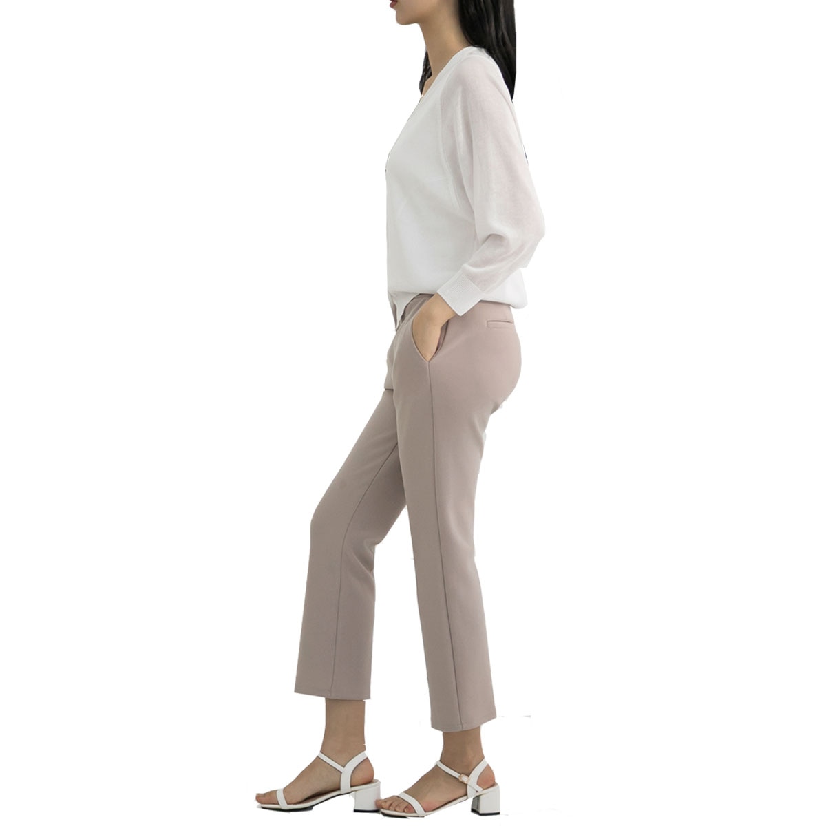 보니스팍스 여성 래글런 니트 가디건 - 아이보리, M/L