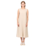 솔레지아 여성 슬리브리스 롱 원피스 - 베이지, M