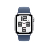 Apple 워치 SE GPS 40mm 실버 알루미늄 스포츠 밴드 - S/M