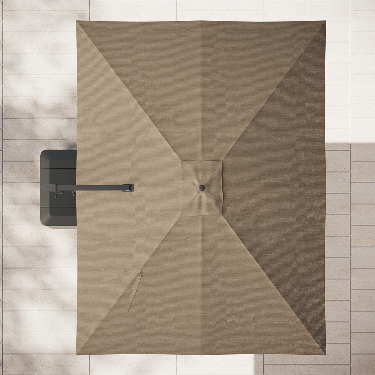 앳레저 캔틸레버 사각우산, 3.0 x 3.9m, 머쉬룸