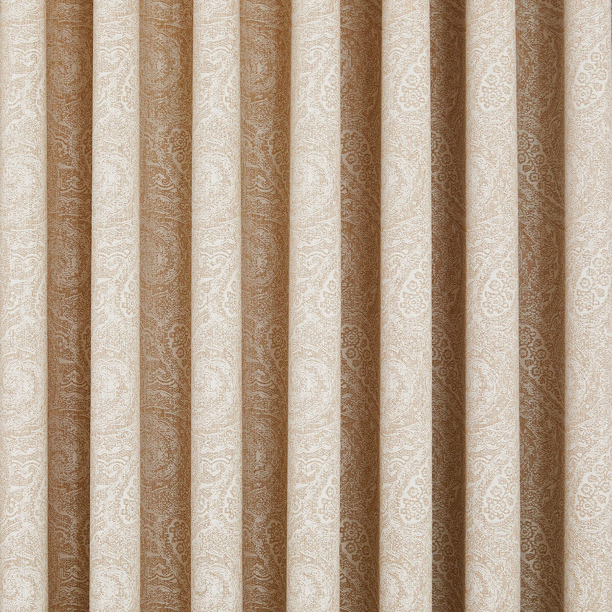암막커튼 베이지 페이즐리 520 x (230/240) cm