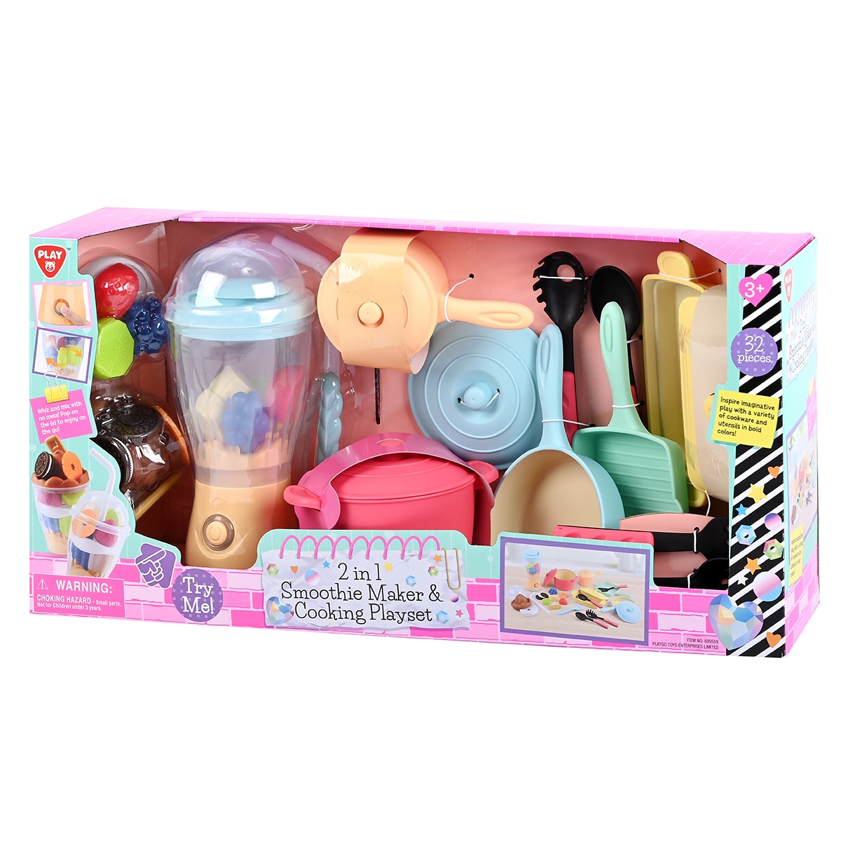 플레이고 2 in 1 스무디 메이커 & 쿠킹 놀이 세트