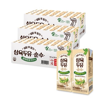 삼육 두유 순수 190ml x 24 x 3