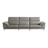 다우닝 마티에 헤드레스트 전체천연가죽 소파 4인