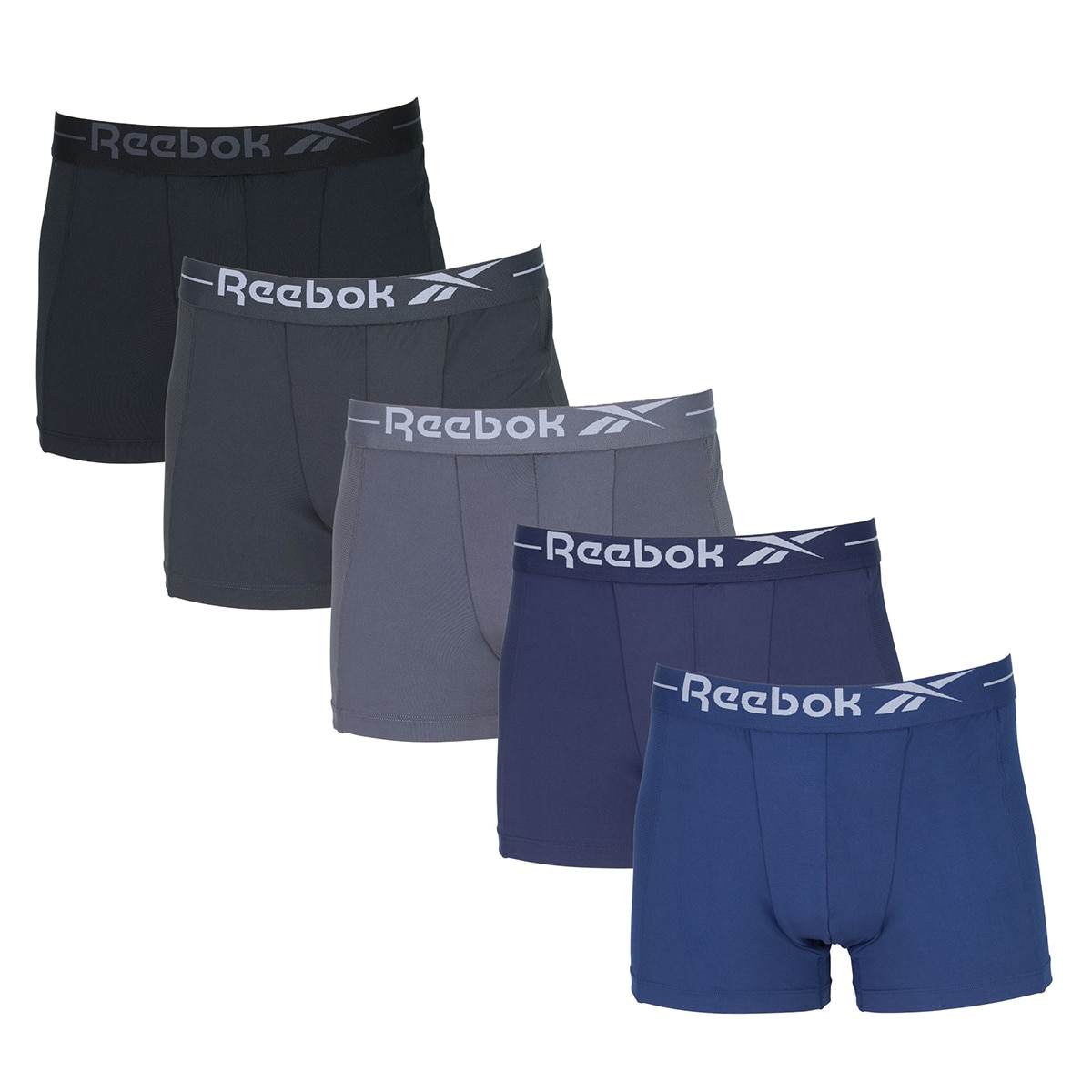 리복 남성 브리프 5매 - B팩(다크블루/네이비/다크그레이/차콜/블랙), XL(105)