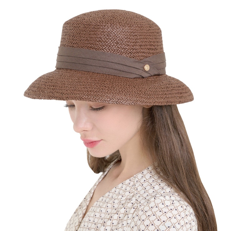 안드레아바나 여성 보우 햇 - 브라운