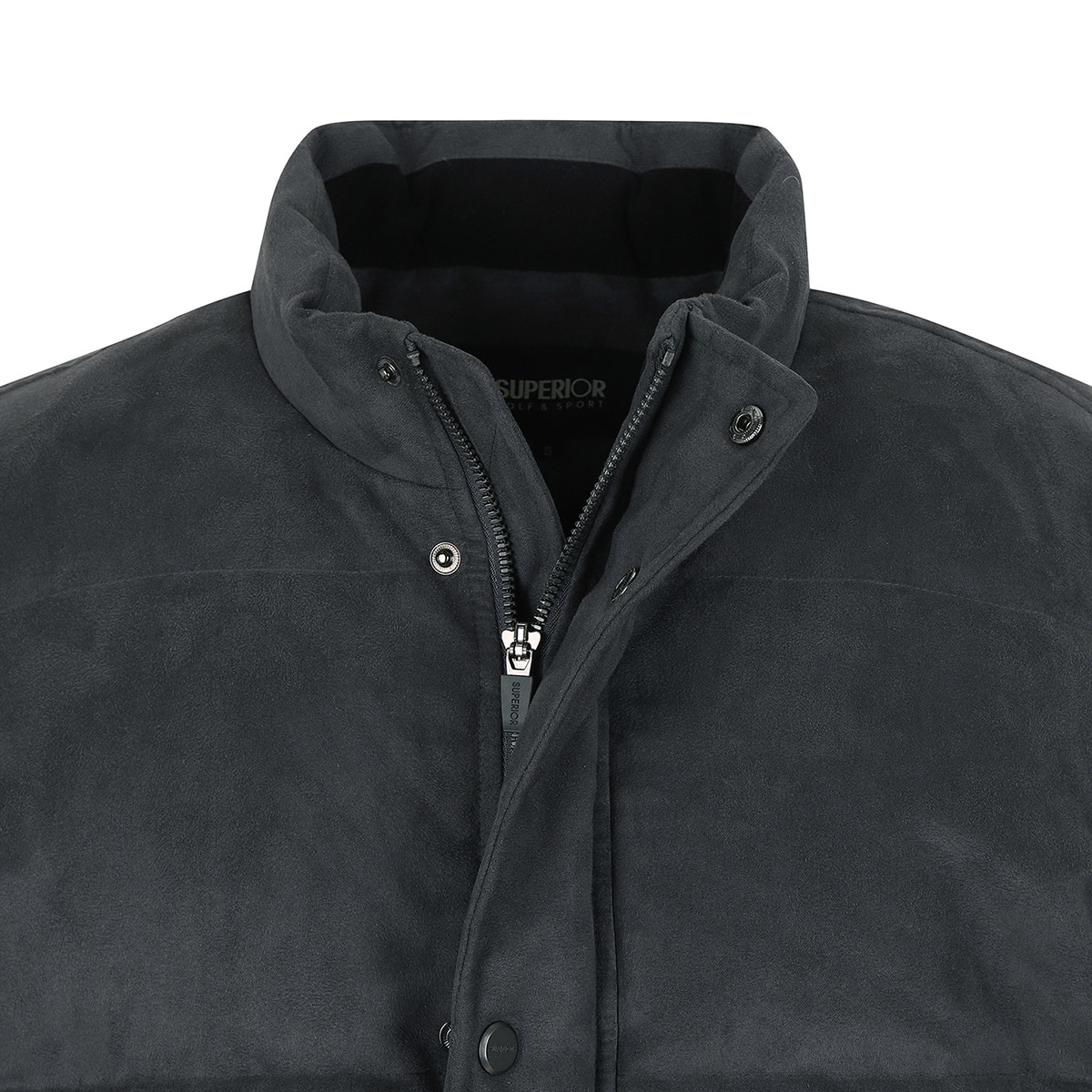 슈페리어 남성 스웨이드 다운 자켓 - 다크그레이, XL