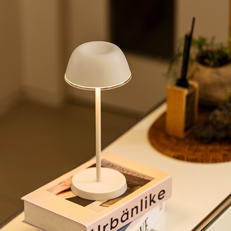 프리즘 Plia 충전식 인테리어 조명 - 화이트