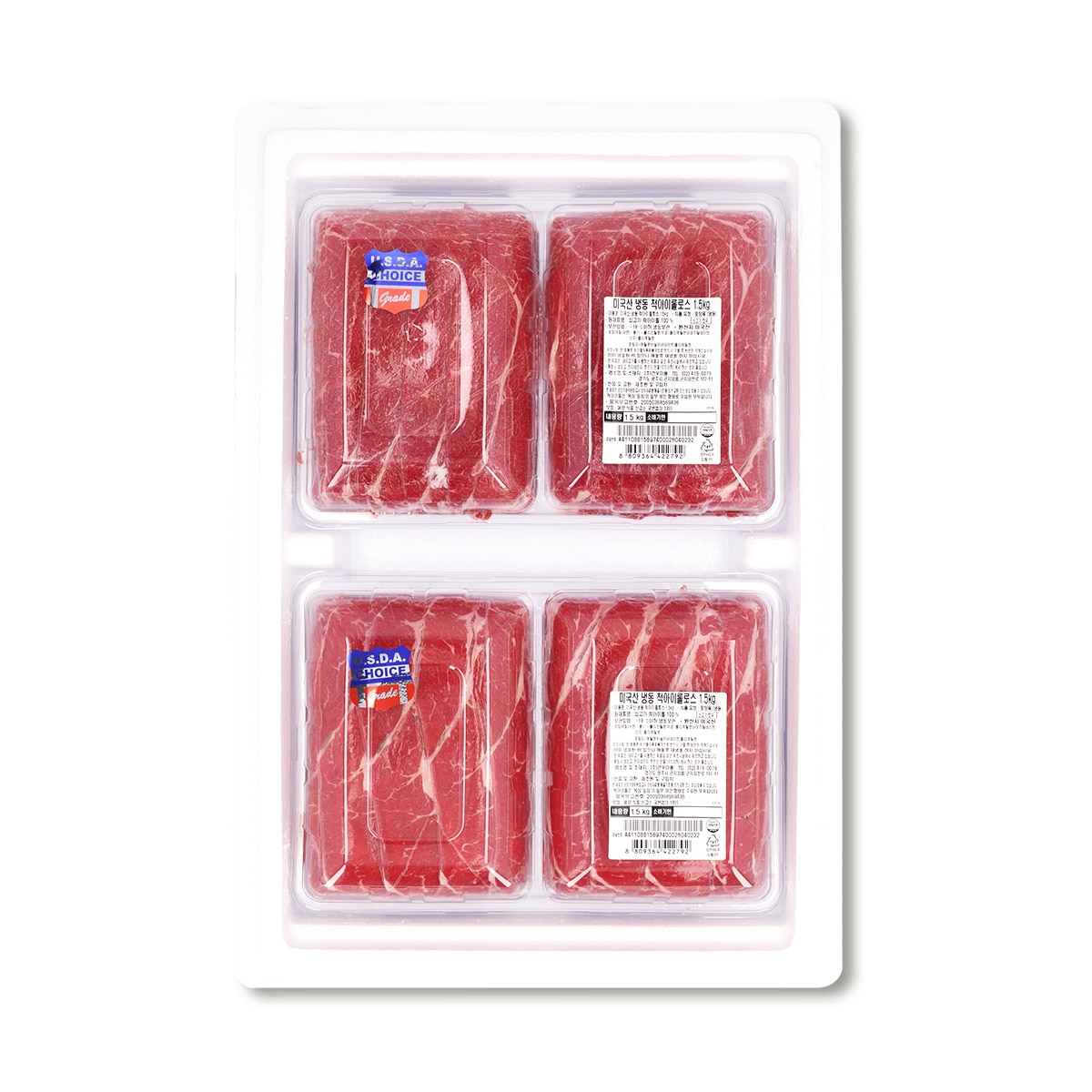 미국산 냉동 척아이롤 1.5kg x 2팩 미국산 냉동 척아이롤 1.5kg x 2팩