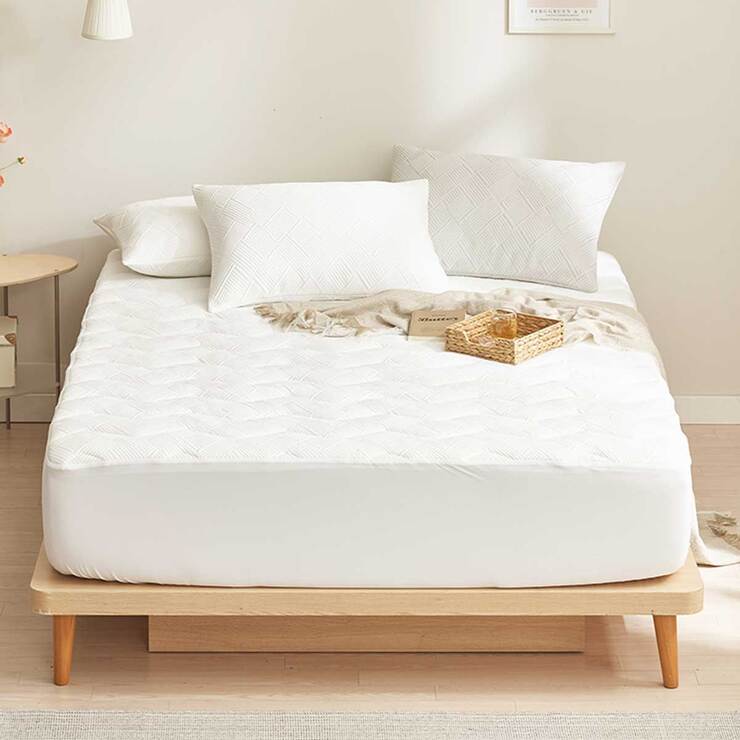 에이프릴앳홈 냉감 누빔 방수 매트리스커버 - 퀸