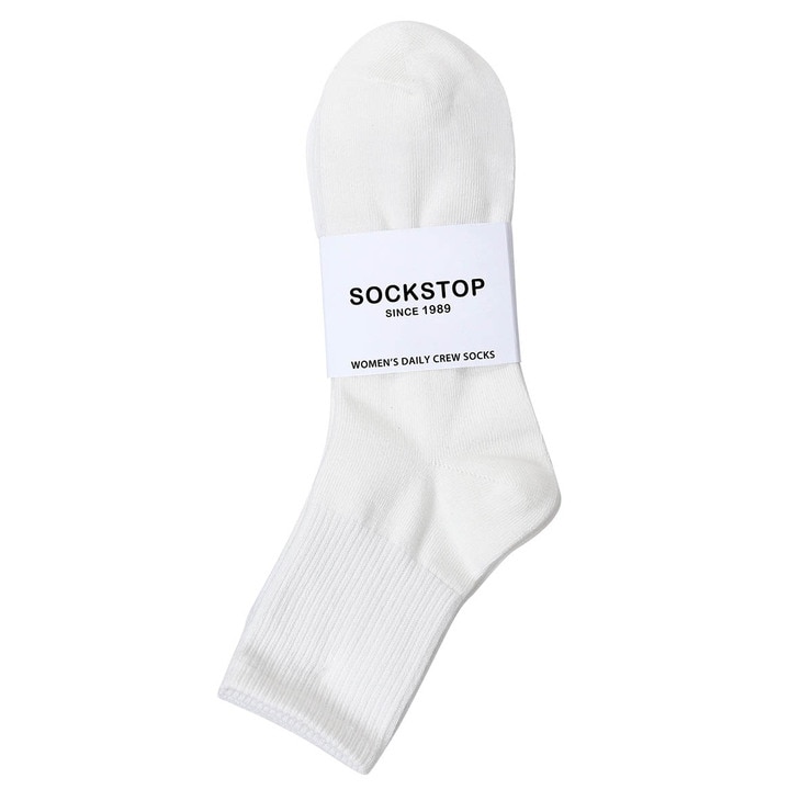 싹스탑 성인 데일리 양말 5족 - 여성 화이트