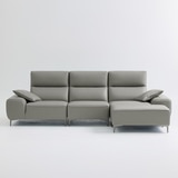 UND NA17 전체 천연 이태리 슈렁큰통가죽 4인 소파+보조스툴