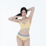 스킨온 여성 스포티 팬티 5매 - 버터옐로우/보이드블랙 스킨온 여성 스포티 팬티 5매 - 버터옐로우/보이드블랙