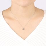 총 0.148캐럿 다이아몬드 목걸이-포인트드롭
