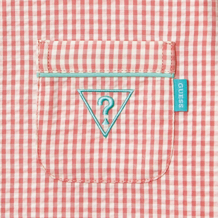 게스 주니어 시어서커 파자마 세트 - 핑크, 140