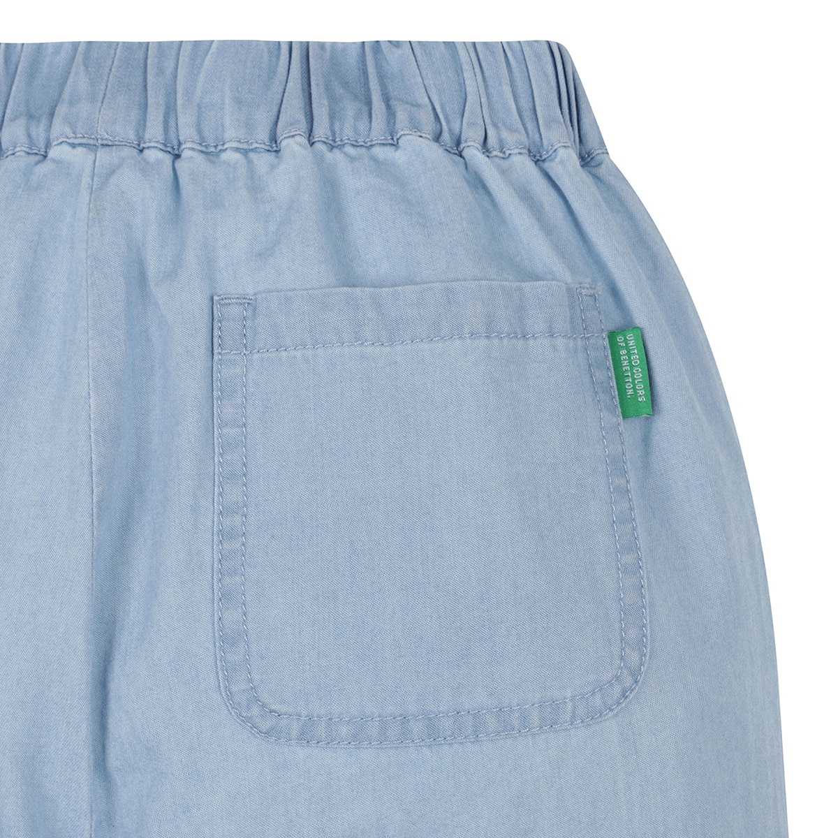 베네통 키즈 데님 팬츠 - 라이트인디고, 140