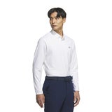아디다스 골프 남성 긴소매 폴로 티셔츠 - 화이트 아디다스 골프 남성 긴소매 폴로 티셔츠 - 화이트