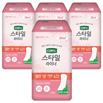 디펜드 스타일 라이너 숲속향 일반 42매 x 4 디펜드 스타일 라이너 숲속향 일반 42매 x 4