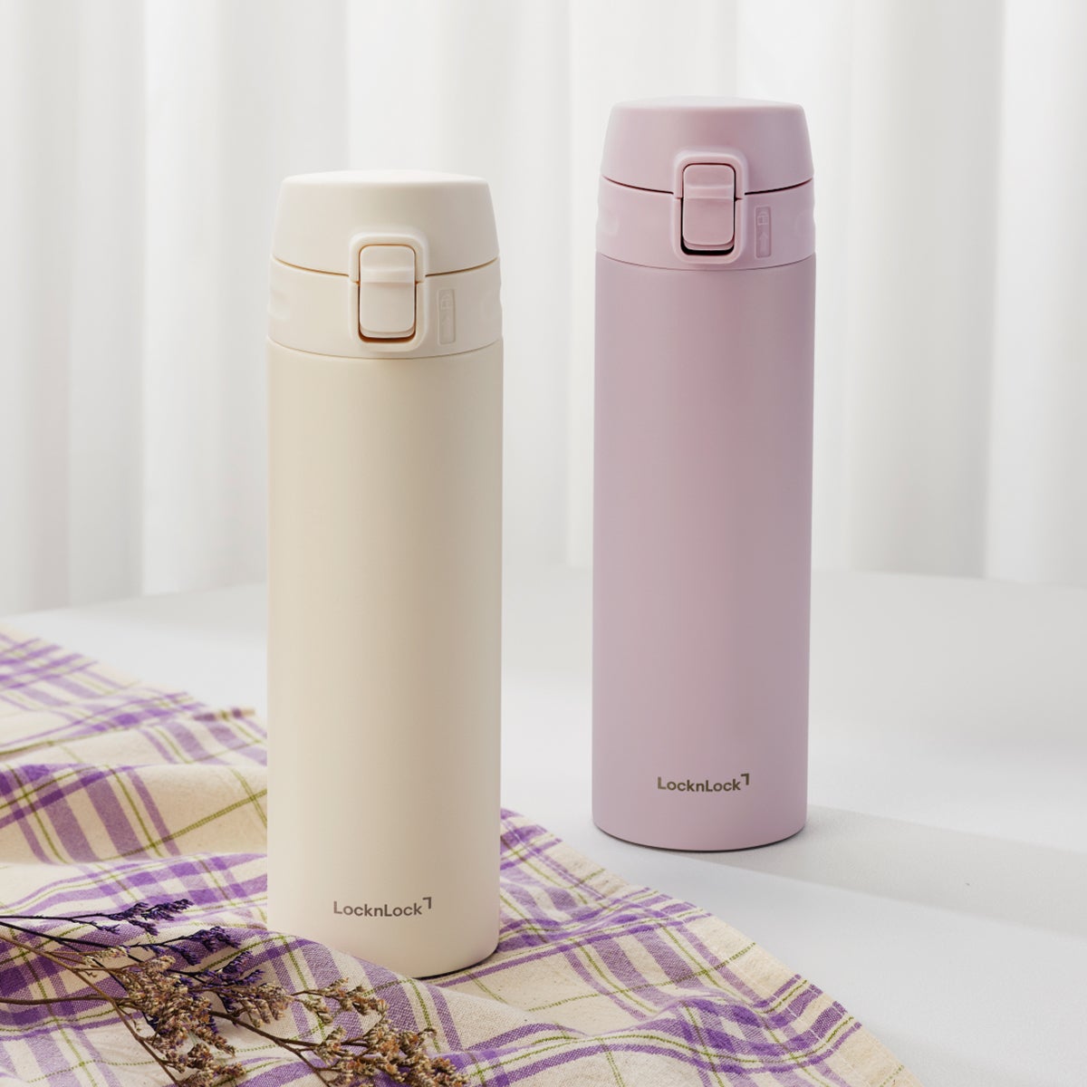 락앤락 경량 텀블러 500ml 2PK - 아이보리퍼플 락앤락 경량 텀블러 500ml 2PK - 아이보리퍼플