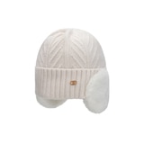 화이트샌즈 알파카 니트 귀달이퍼 비니 아르고