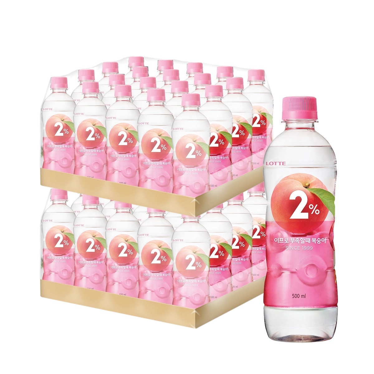 2% 부족할 때 복숭아맛 500ml x 24페트 x 2팩