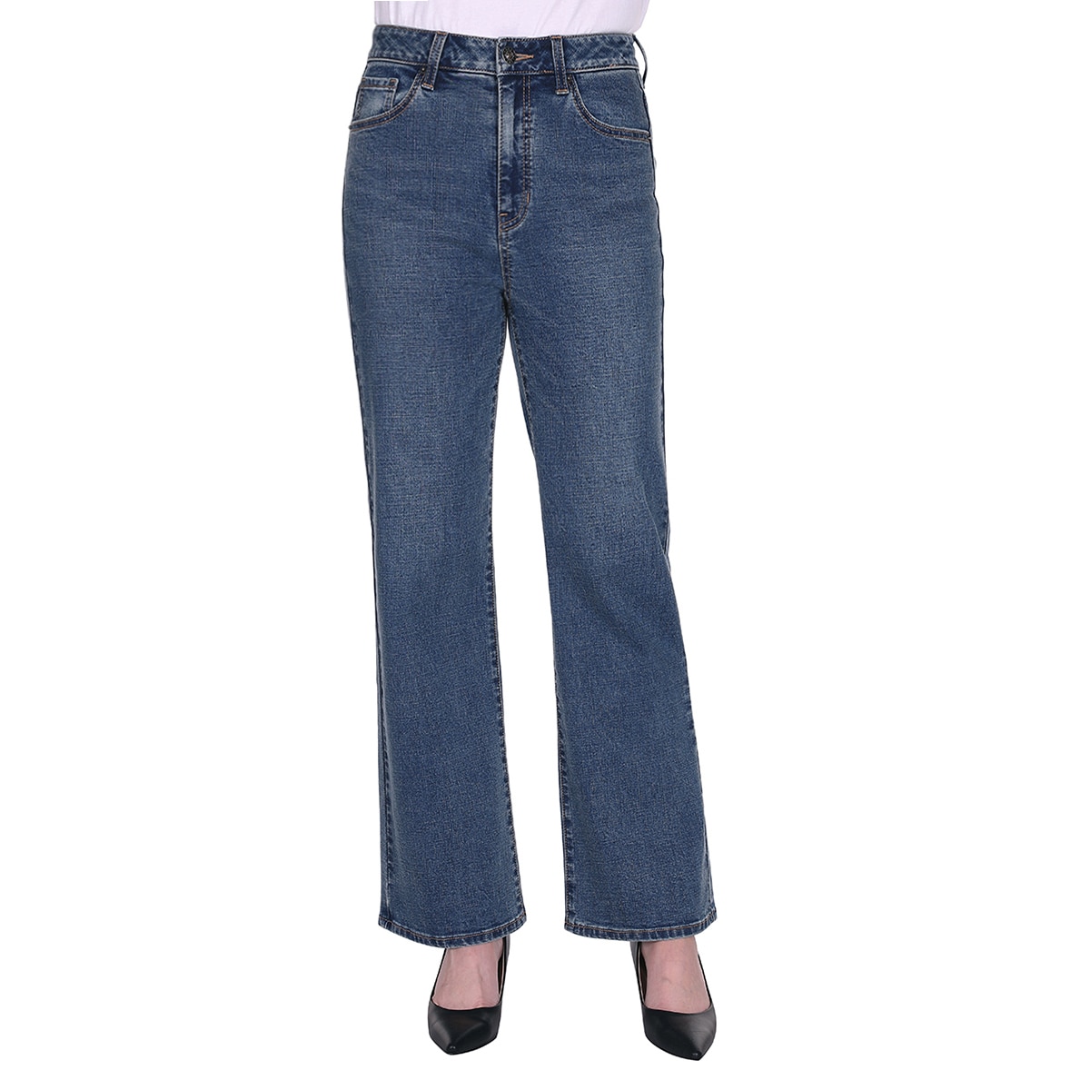 Guess Women's Wide Jeans - Medium Blue