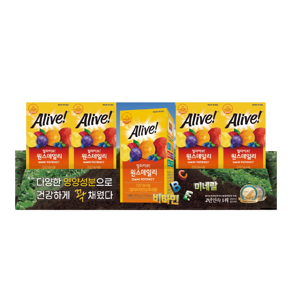 얼라이브 원스데일리 멀티비타민 1,734mg x 100정 x 288
