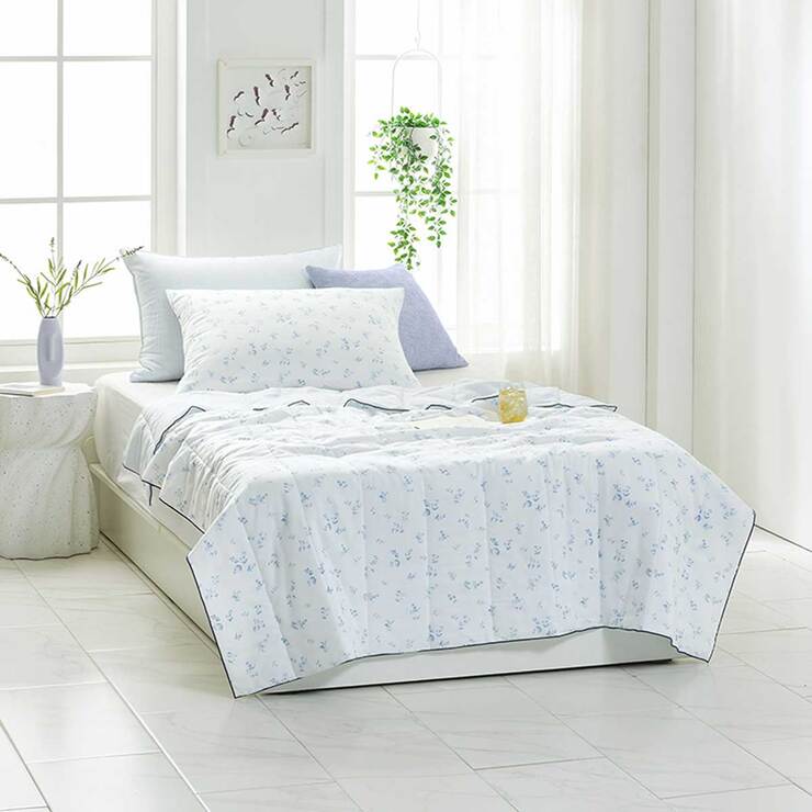 썸니아 모달 냉감 차렵 이불 - 싱글, 플로럴