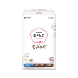 좋은느낌 좋은순면 슬림 날개 대형 32개 x 4팩