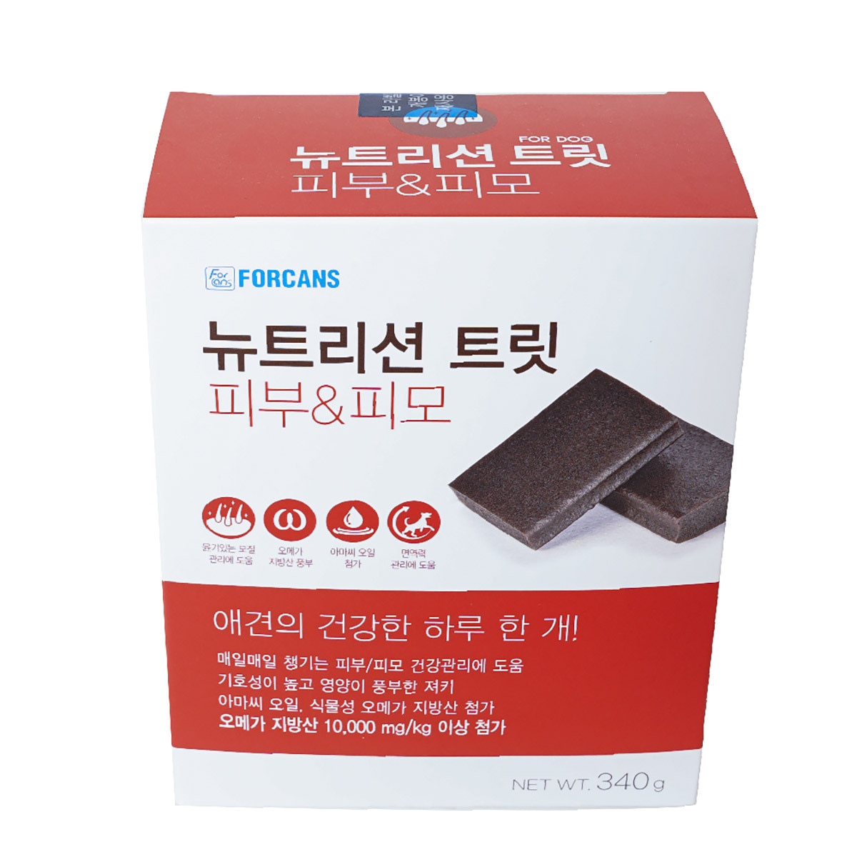 뉴트리션 트릿 애견 영양제 (관절 / 눈 / 피부) 340g - 피부&피모