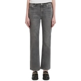 트루릴리젼 여성 세미플레어 청바지 - 그레이, 28