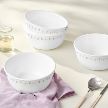 코렐 쁘띠튤립 면기 세트 4P