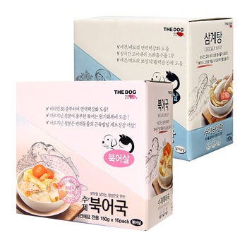 더독애견애묘 수제 삼계탕/북어국 150g x 10 더독애견애묘 수제 삼계탕/북어국 150g x 10