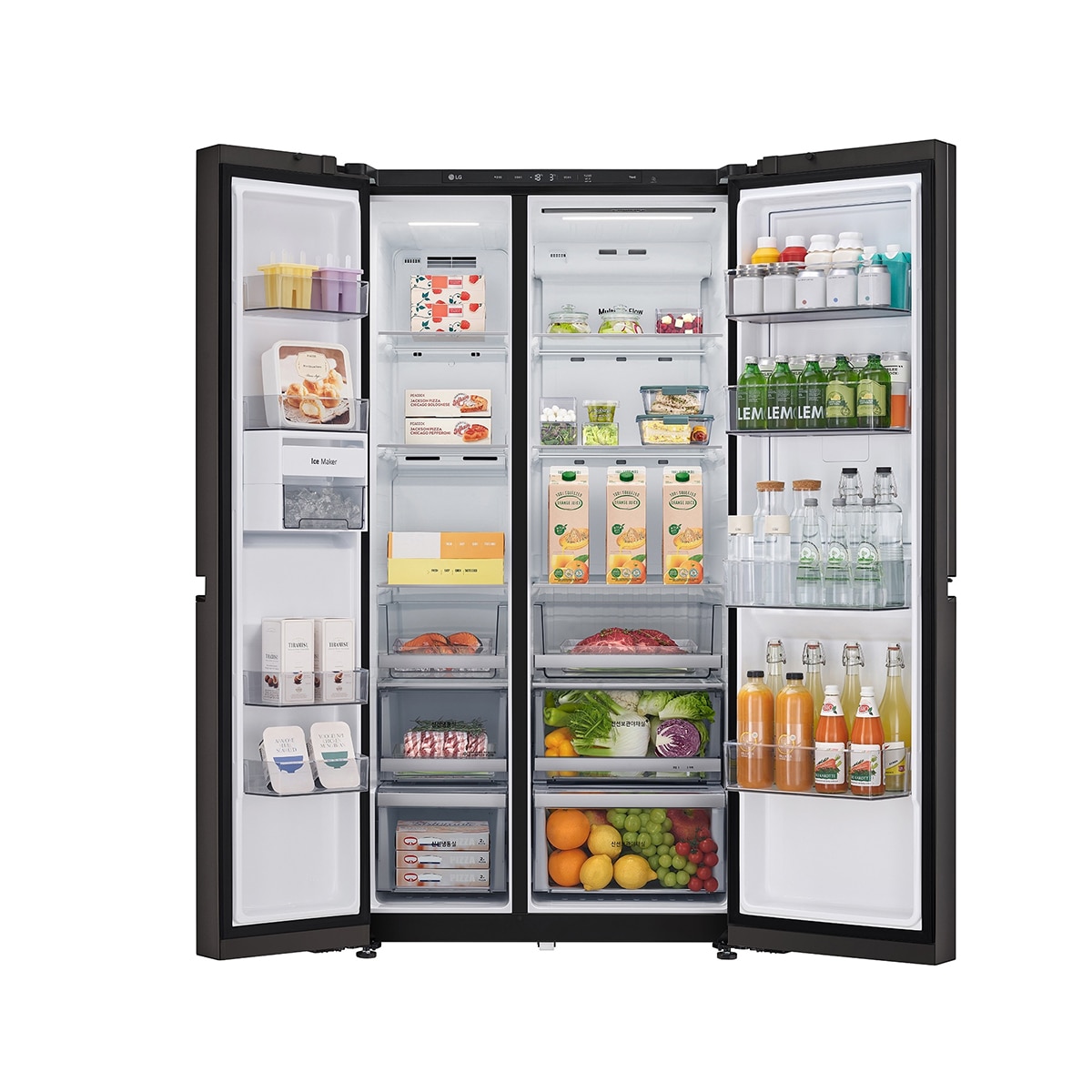 엘지 오브제 양문형 냉장고 832L - 글라스 베이지