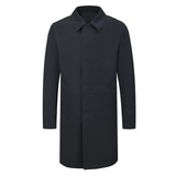 브렌우드 남성 오버핏 트렌치코트 - 차콜, L