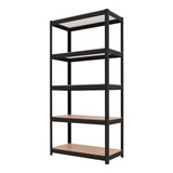 스피드랙 다용도 5단 철제 선반 80 x 40 x 180cm - 블랙 스피드랙 다용도 5단 철제 선반 80 x 40 x 180cm - 블랙