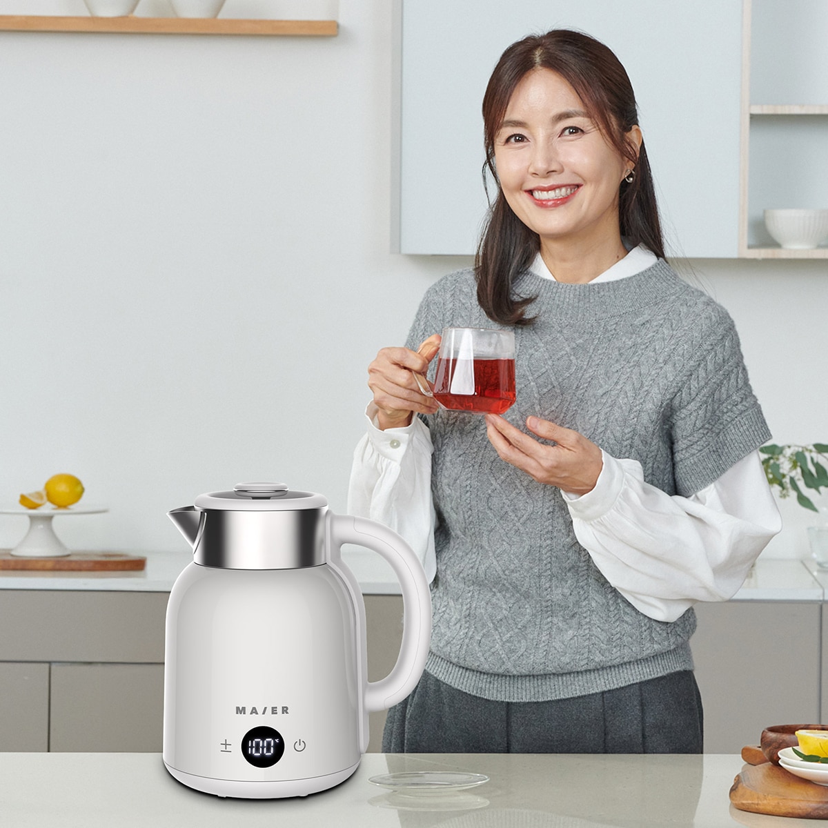 마이어 티포트 1.5L D6015E - 화이트