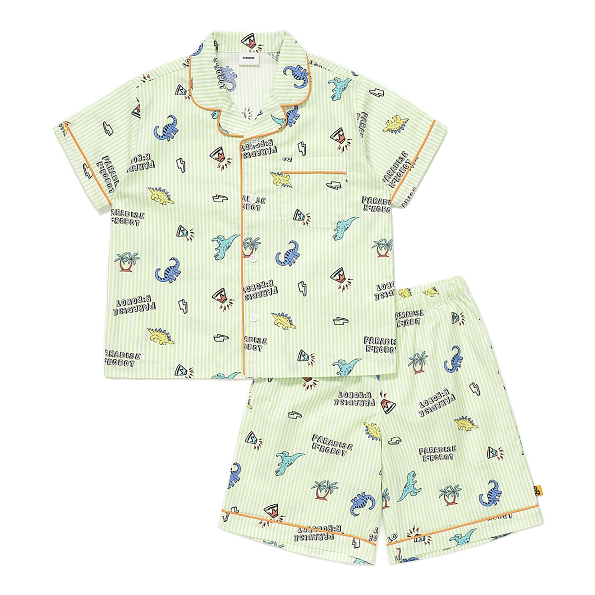 알로봇 키즈 파자마 세트 - 그린