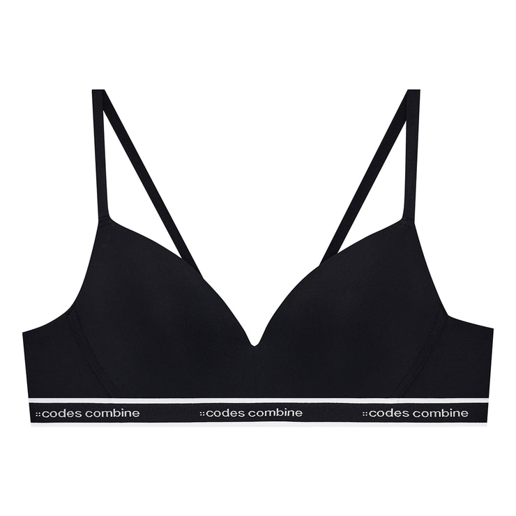 코데즈 컴바인 노와이어 브라 2매 - 라이트베이지/블랙, S(90)