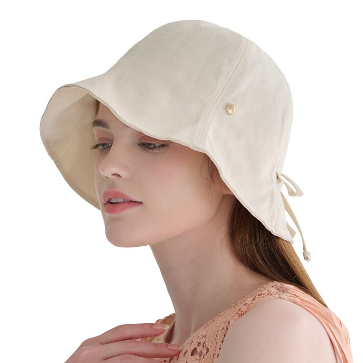 안드레아바나 여성 코튼 햇 - 베이지