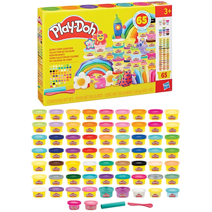 플레이도 점보 컬러 컬렉션 65캔
