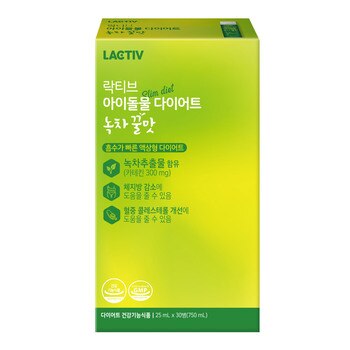 락티브 아이돌물 다이어트 녹차꿀맛 25ml x 30병